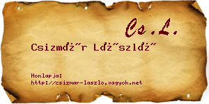 Csizmár László névjegykártya
