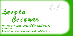 laszlo csizmar business card